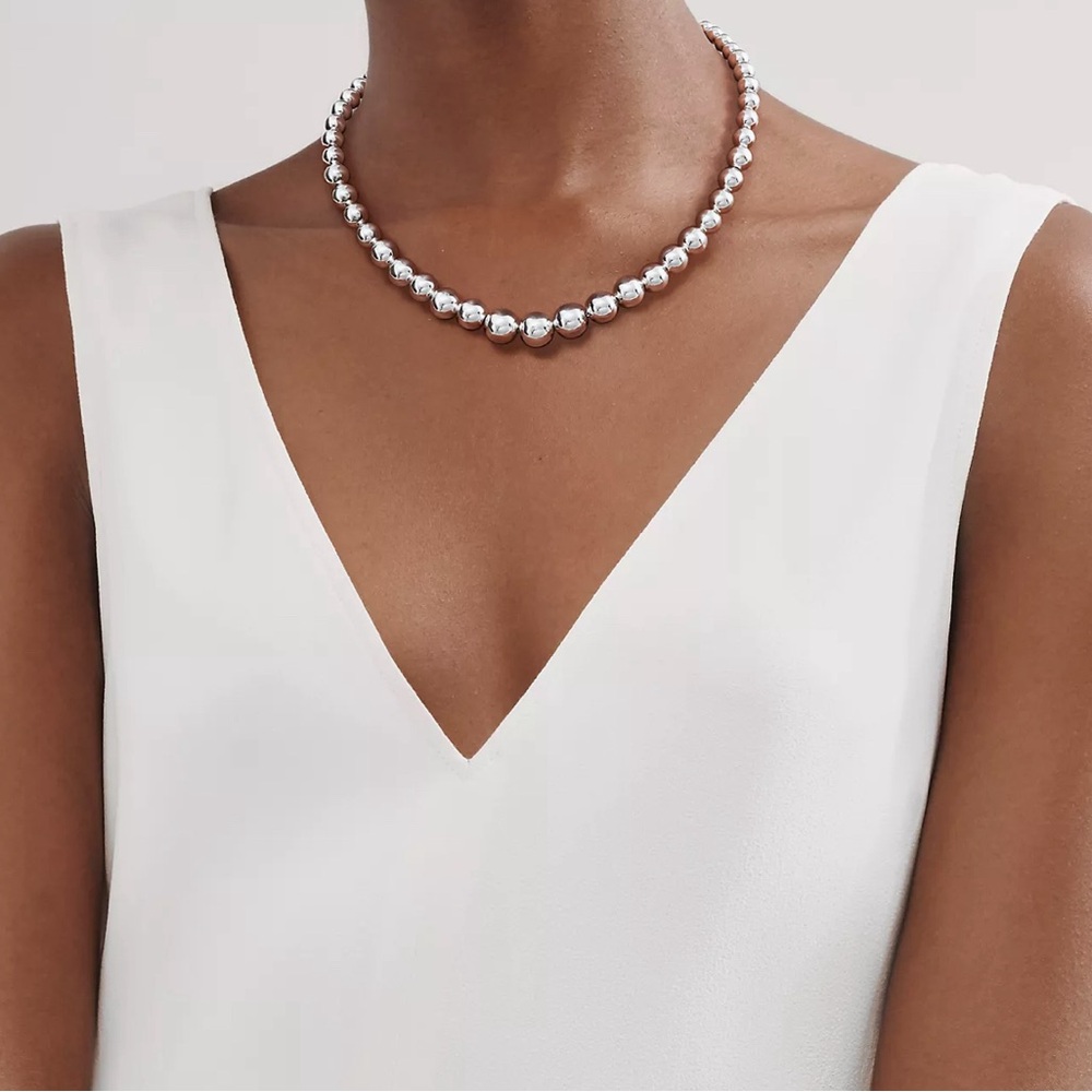 SOLD  Tiffany & Co. Tiffany Hardware Graduated Ball Necklace **SOLD OUT ONLINE**
